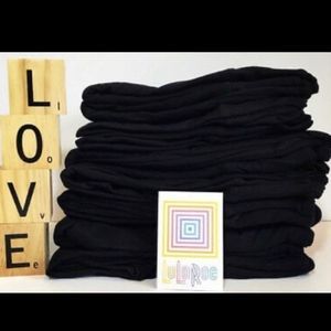 LuLaRoe TC SOLID BLACK Leggings 1 pair